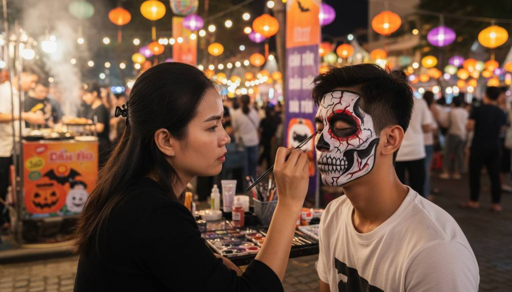 Dịch Vụ Vẽ Mặt Halloween Tại Tây Ninh. Ảnh 1
